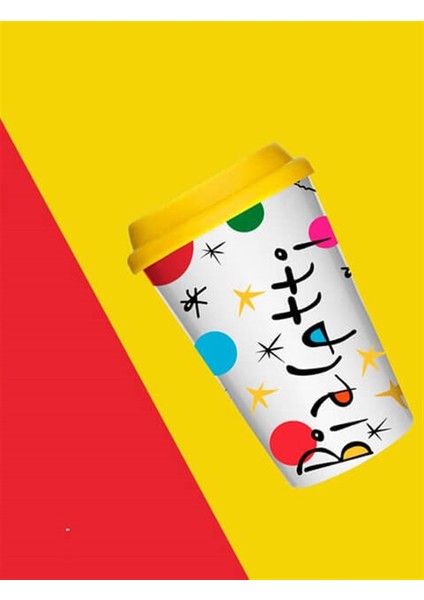 Miro Silikon Kapaklı Porselen Kupa