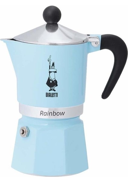 Rainbow Moka Pot 1 Cup Açık Mavi