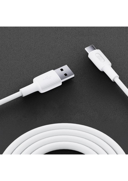 12W Usb-A To Type-C Silikon Hızlı Şarj ve Data Kablosu Beyaz 2 Metre fırsatları