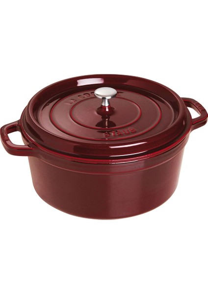 La Cocotte Döküm Tencere Yuvarlak 28 cm Bordo