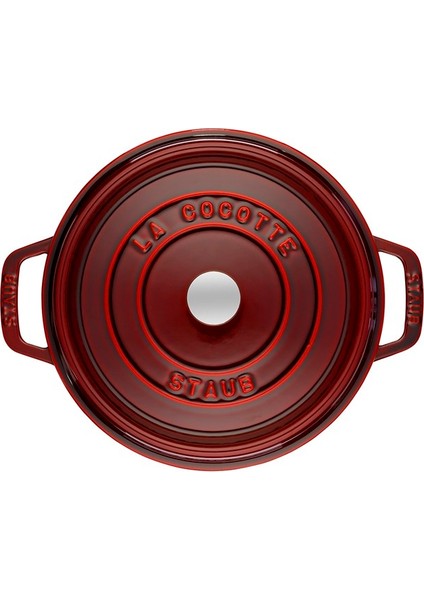 La Cocotte Döküm Tencere Yuvarlak 28 cm Bordo