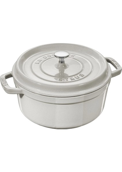 La Cocotte Döküm Tencere Yuvarlak 20 cm Trüf Beyaz