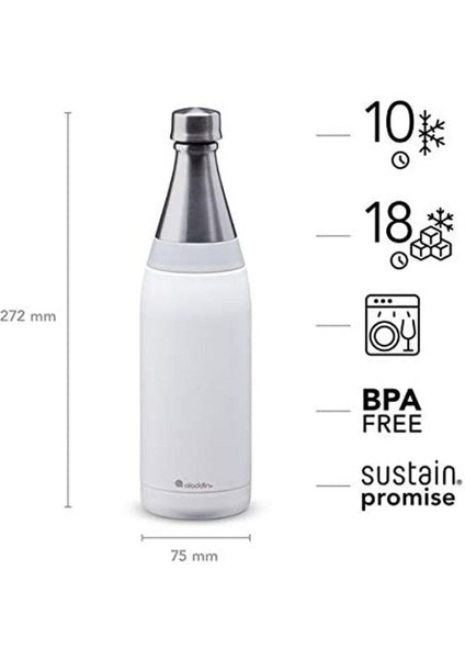 Fresco Thermavac Su Şişesi 0.6 L Beyaz