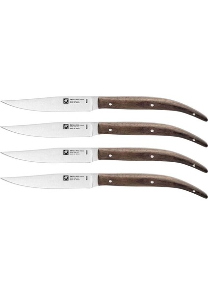 Steak Biftek Bıçağı Seti 4 Parça Dark Oad Wood