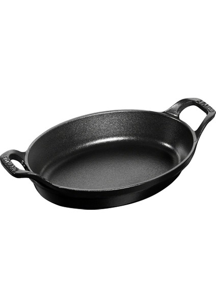 Döküm Sahan Oval 21 cm Siyah