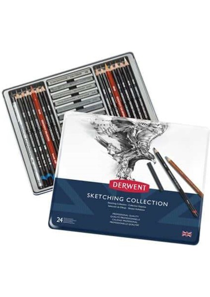 Sketching Collection, Metal Tin, 24 Count