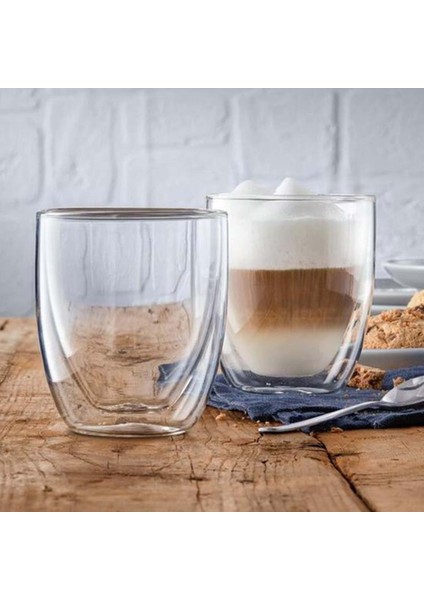 Cappucino Bardağı Cam 2''li