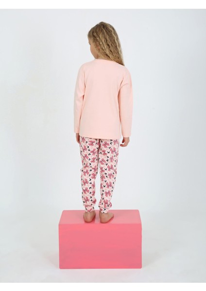 Kurdale Desen Somon Kız Çocuk Pijama Takım