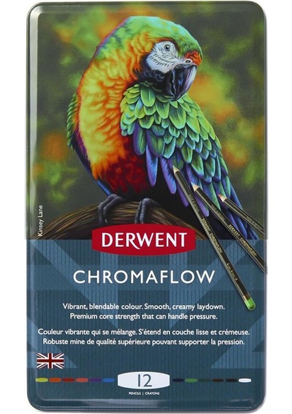 Chromaflow Profesyonel Kuruboya Kalem Seti 12 Renk