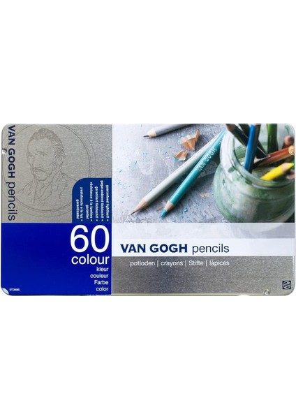 Van Gogh Kuru Boya Kalemi 60 Renk Metal Kutu