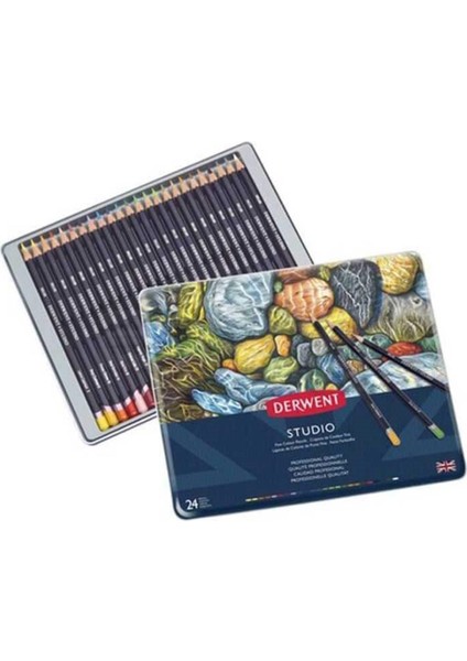 Studio Colour Pencil Kuru Boya Kalemi 24lü Set