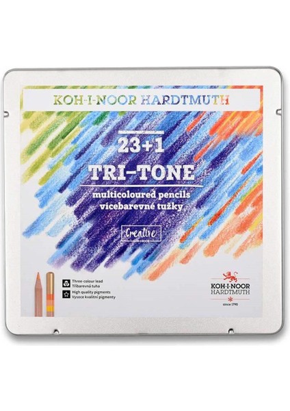 Renkli Kalem Seti 24'lü Tri-Tone 3444N