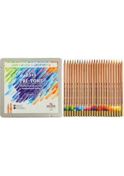 Renkli Kalem Seti 24'lü Tri-Tone 3444N