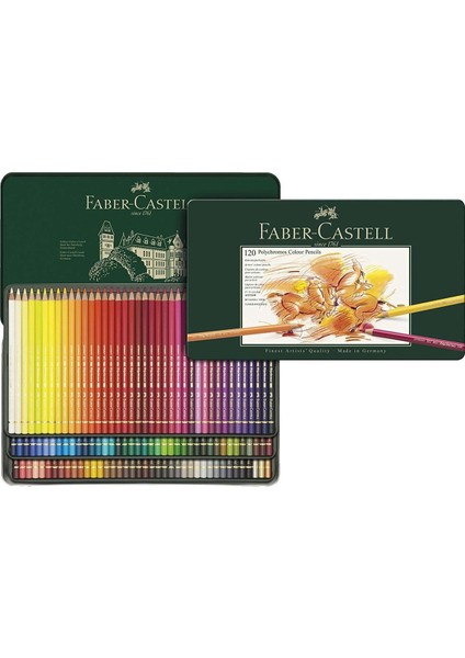 Polychromos Kuru Boya 120 Renk Metal Kutu