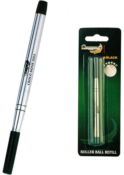 Siyah Roller Kalem Refil Vidalı Model Peref0004