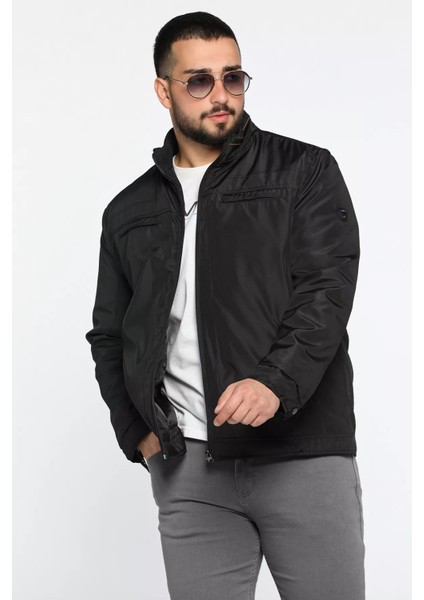 Erkek Dik Yaka Içi Peluş Fermuarlı Mevsimlik Mont fırsatları