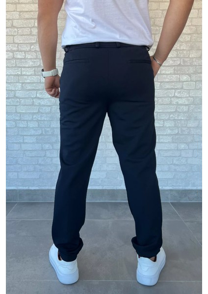 Erkek Bel Lastikli Duble Paça Jogger Pantolon P-00013730