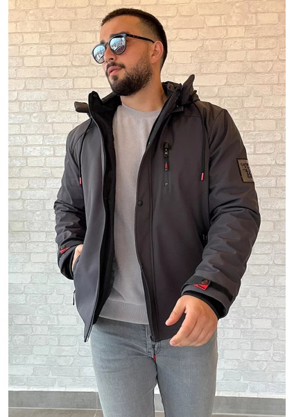 Erkek Astarlı Fermuarlı Kapüşonlu Mont fırsatları