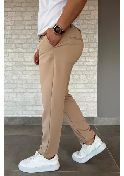 Erkek Bel Lastikli Duble Paça Jogger Pantolon P-00013730