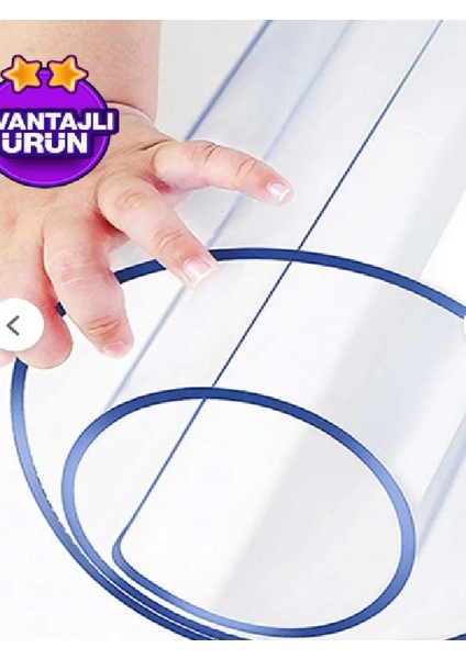 1.4 mm. PVC Masa Örtüsü. Ramazan'a özel 50x70 dantel görünümlü pvc runner hediye