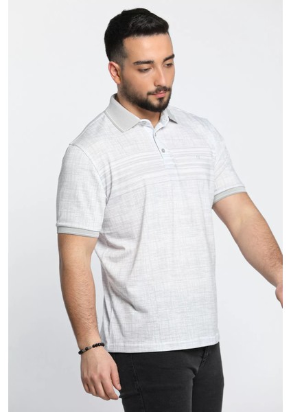Polo Yaka Ön Düğme Detaylı Dijital Baskı Likralı Erkek Tişört fiyatları