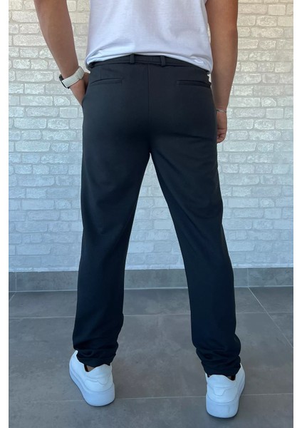 Erkek Bel Lastikli Duble Paça Jogger Pantolon P-00013730