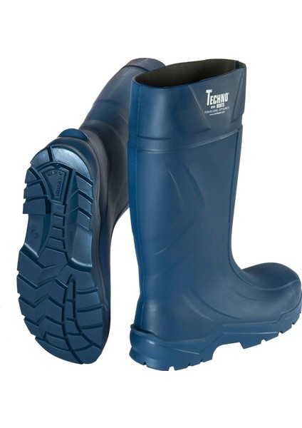 Boots O4 Mavi -Poliüretan - Kısa Boy - Çelik Burunsuz