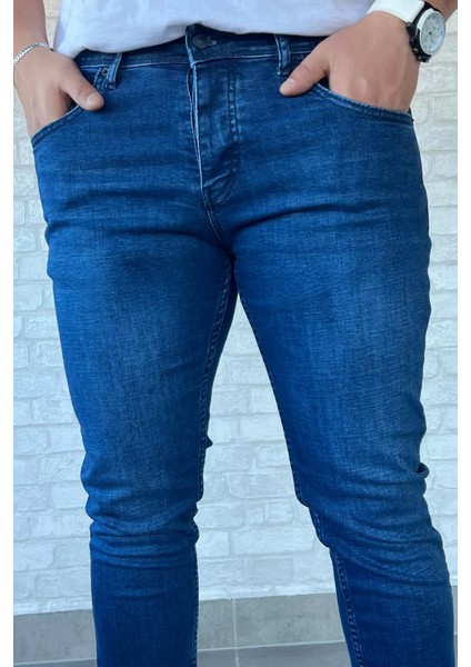 Erkek Likralı Kot Jean Pantolon P-00013741