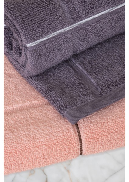Kare Serisi Micro Cotton 30X50CM 3 Lü Havlu Seti