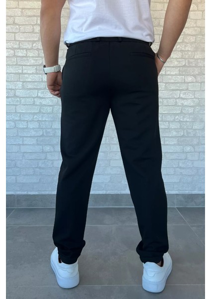 Erkek Bel Lastikli Duble Paça Jogger Pantolon P-00013730