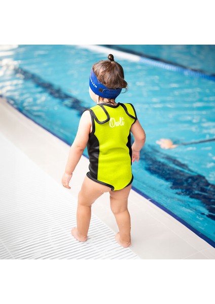 Swimwarm Üşütmeyen Bebek Mayosu Neon Sarı - Siyah modelleri