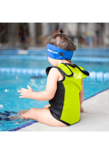 Swimwarm Üşütmeyen Bebek Mayosu Neon Sarı - Siyah fırsatları