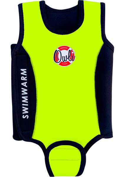 Swimwarm Üşütmeyen Bebek Mayosu Neon Sarı - Siyah indirimleri