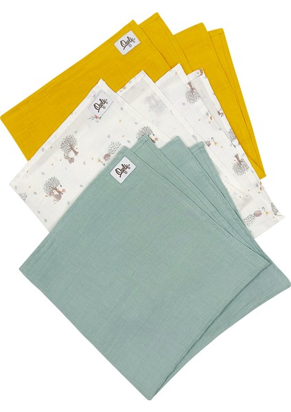 Lovelayers 2 Kat 3'lü Müslin Set Forest 70x70 Cm