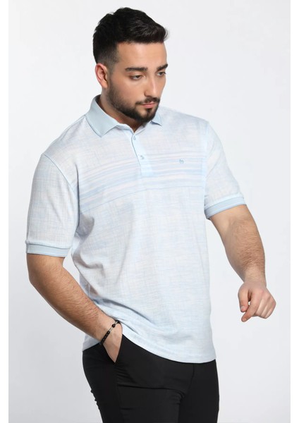 Polo Yaka Ön Düğme Detaylı Dijital Baskı Likralı Erkek Tişört fiyatları