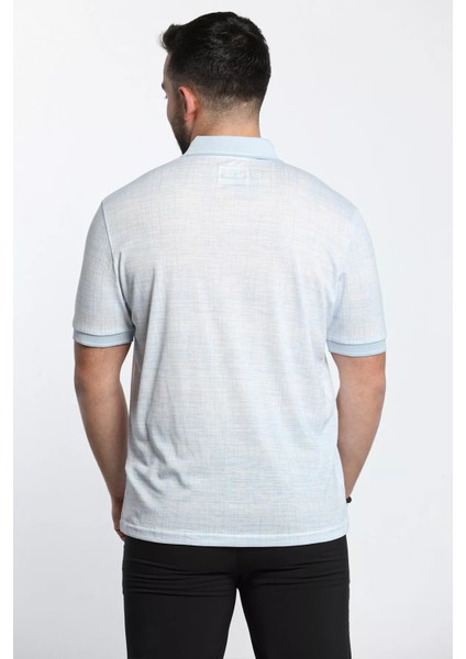 Polo Yaka Ön Düğme Detaylı Dijital Baskı Likralı Erkek Tişört indirimleri