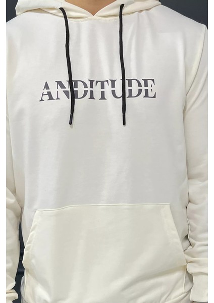Erkek Kapüşonlu Kanguru Cepli Baskılı Sweatshirt fırsatları