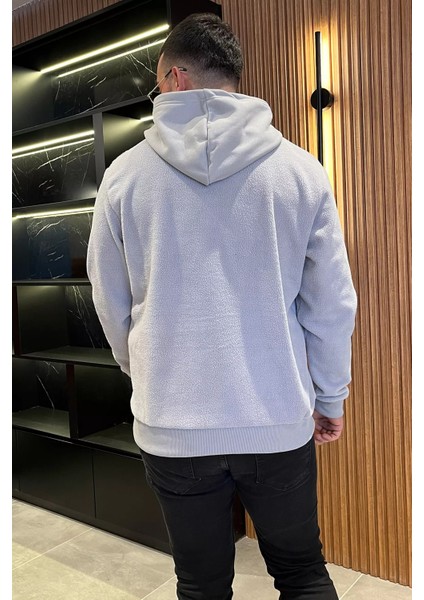 Erkek Kapüşonlu Kanguru Cepli Polar Sweatshirt modelleri