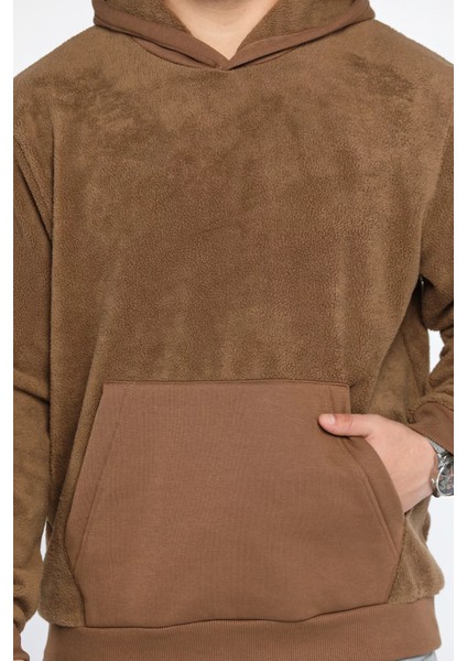 Erkek Kapüşonlu Kanguru Cepli Polar Sweatshirt fırsatları