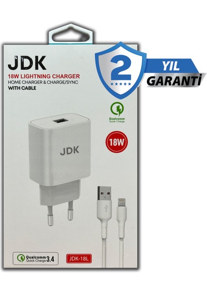 18W iPhone Hızlı Sarj Cihazı Orjinal Jdk 2 Yıl Garantili