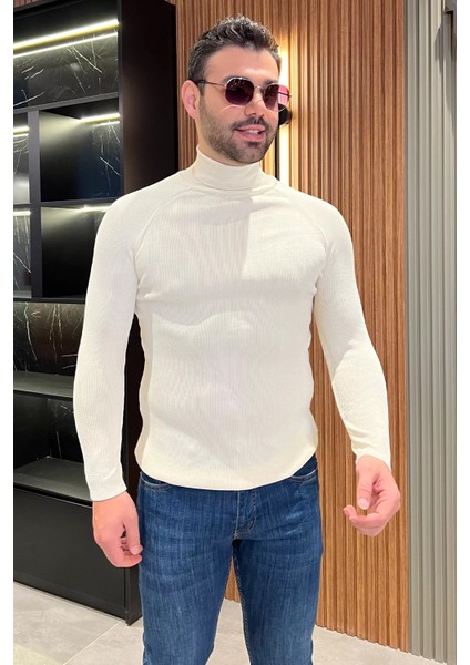 Erkek Balıkçı Yaka Triko Kazak
