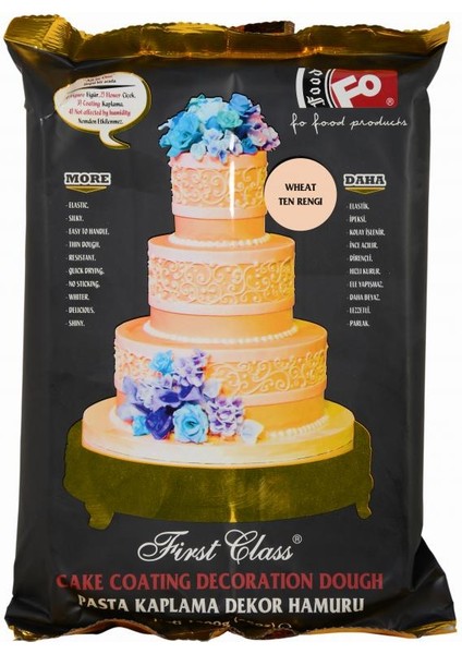 Ten Rengi First Class Kaplama Dekor Şeker Hamuru 1 kg Yeni