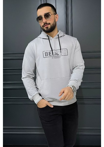 Erkek Kapüşonlu Baskılı Sweatshirt fiyatları