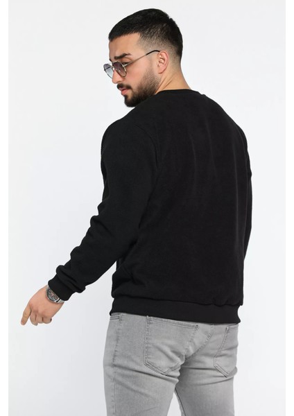 Erkek Bisiklet Yaka Polar Sweatshirt modelleri