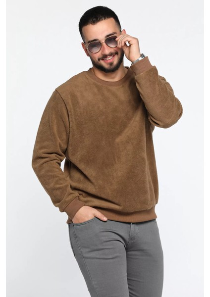 Erkek Bisiklet Yaka Polar Sweatshirt fiyatları