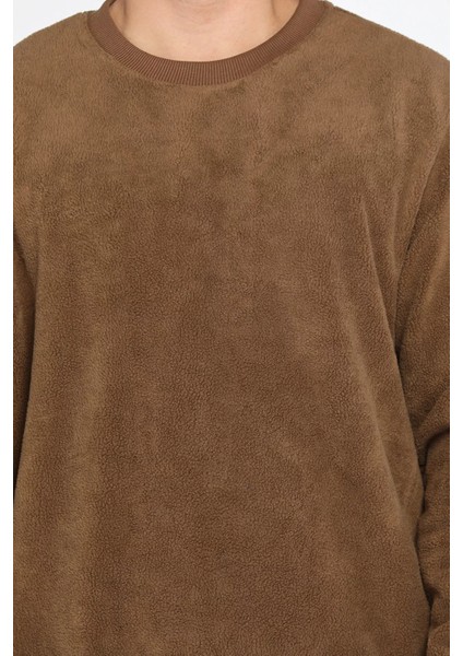 Erkek Bisiklet Yaka Polar Sweatshirt fırsatları