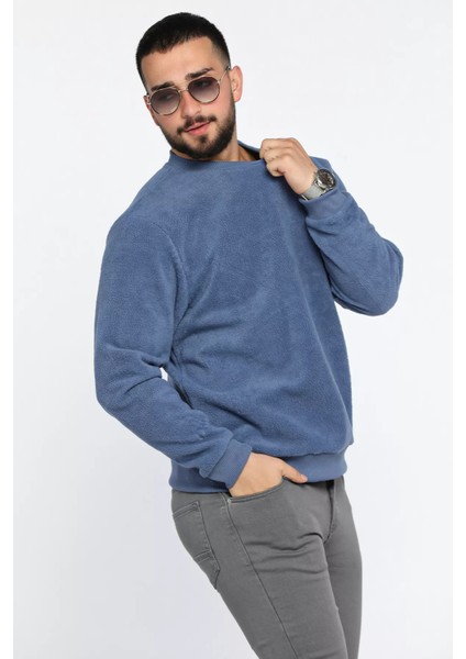Erkek Bisiklet Yaka Polar Sweatshirt fiyatları