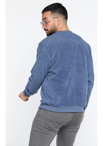 Erkek Bisiklet Yaka Polar Sweatshirt modelleri
