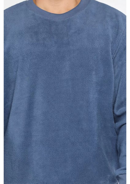 Erkek Bisiklet Yaka Polar Sweatshirt fırsatları