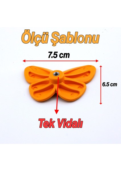 Plastik Kulp Turuncu Mobilya Çoçuk Odası Kız Erkek Dolap Kapak Kulpu Dekoratif Çekmece Kulbu 1 Adet fırsatları